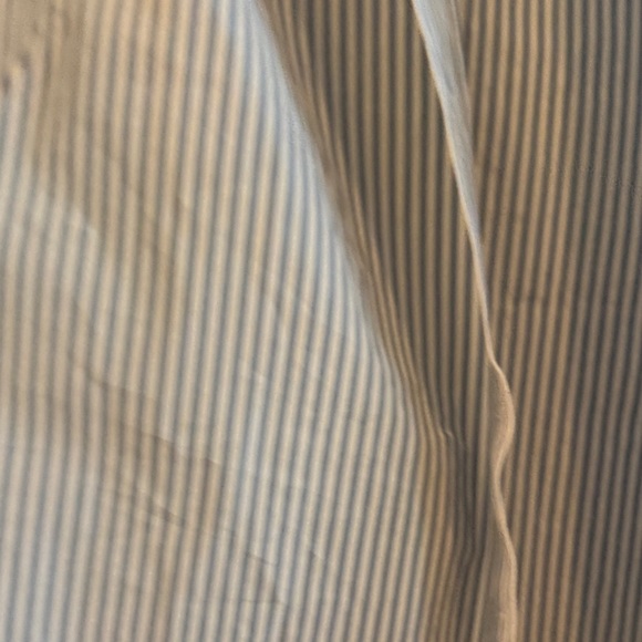 Lafayette 148 New York Blue and White Striped Shirt - Picture 10 of 16